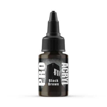 Monument Hobbies: Pro Acryl 040 - Black Brown (22ml)