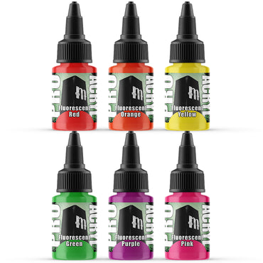 Monument Hobbies: Pro Acryl - Expansion Set - Fluorescents (6 Colors)