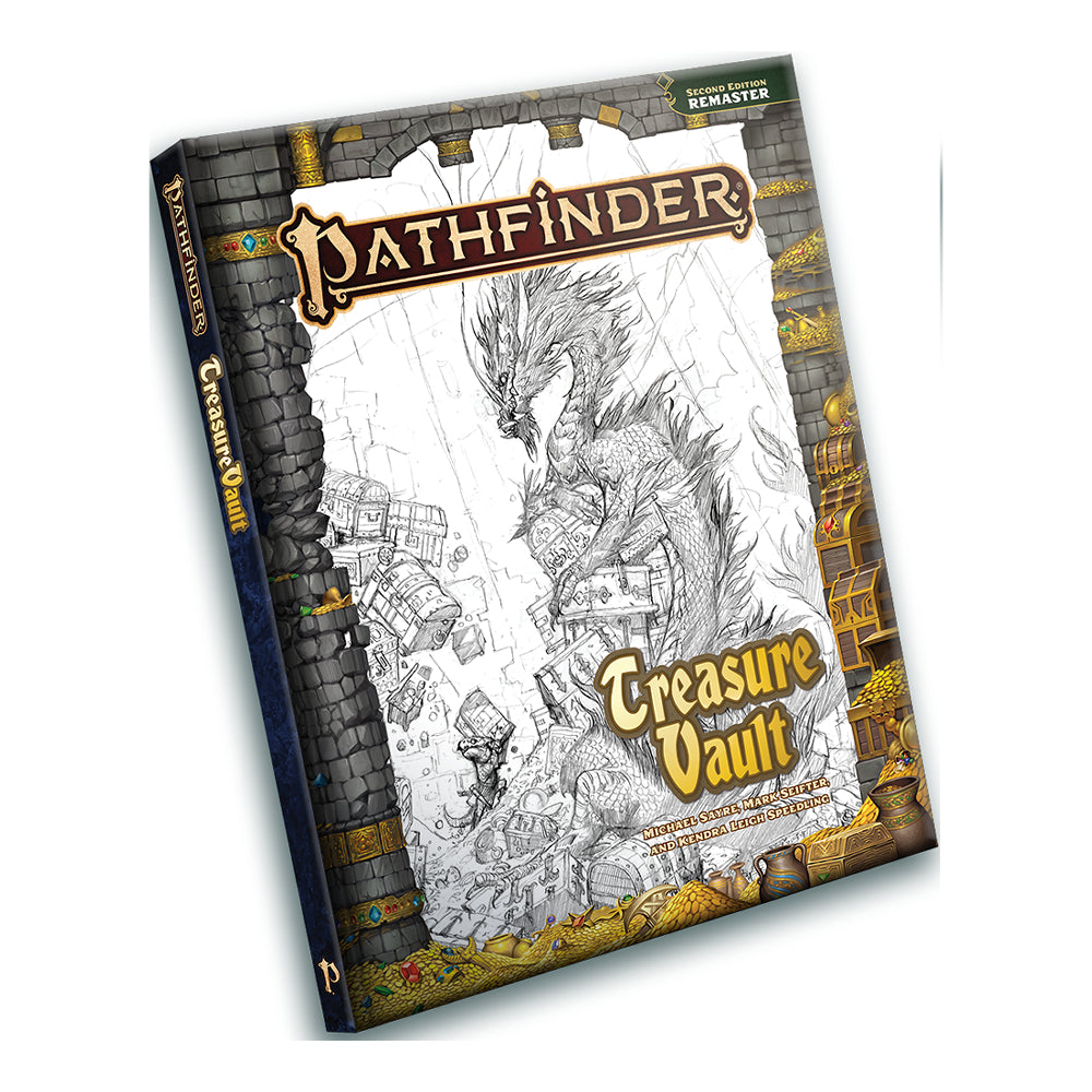 Pathfinder 2E: Treasure Vault Sketch Cover (Remaster)