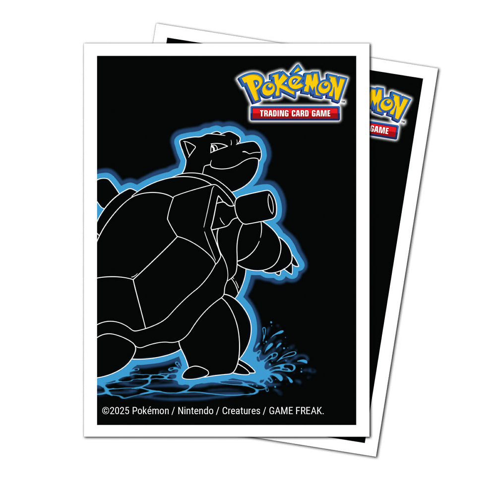 Pokemon APEX Sleeves: Neon Kanto - Blastoise (105 Count / Ultra PRO)