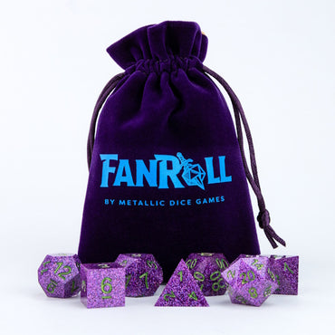 FanRoll Dice Bag: Velvet With Satin Liner (4″x6″)