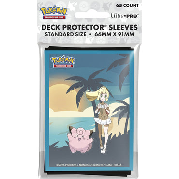 Pokemon Deck Protector Sleeves - Lillie and Clefairy (65 Count / Ultra PRO)