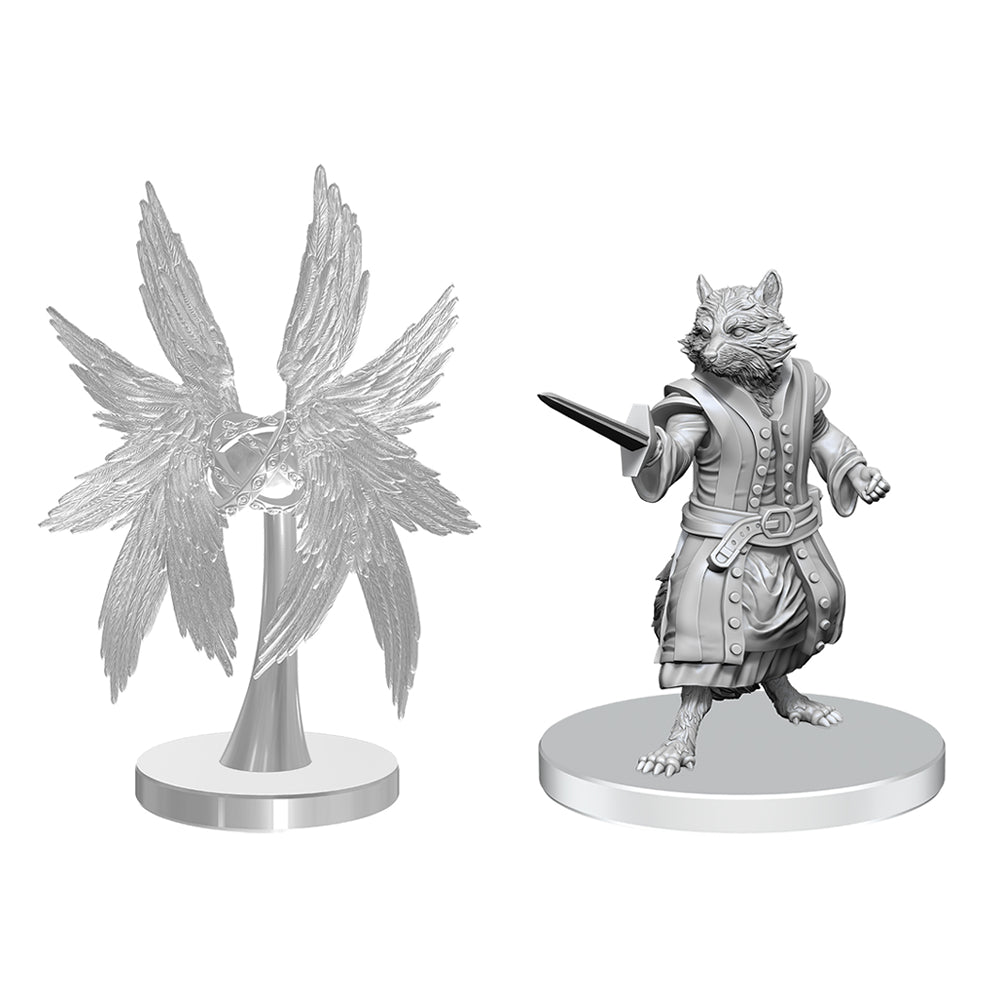 Pathfinder Minis: Procyal (Raccoon Agathion) & Zoaem (Ring Archon) (Unpainted / WV27)