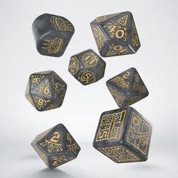 RPG Dice: Happy Birthday! - Silver Confetti (Q-Workshop)