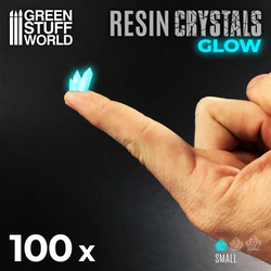 GSW: Resin Crystals - Glow Aqua Turquoise (Small / 100 Pieces)