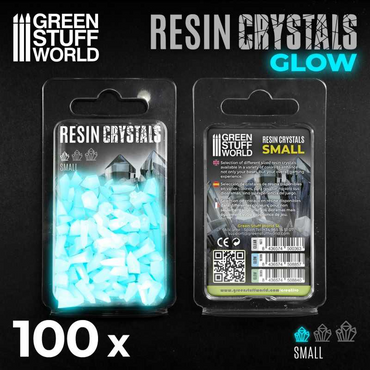 GSW: Resin Crystals - Glow Aqua Turquoise (Small / 100 Pieces)
