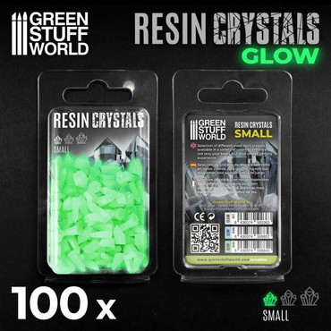 GSW: Resin Crystals - Glow Green (Small / 100 Pieces)
