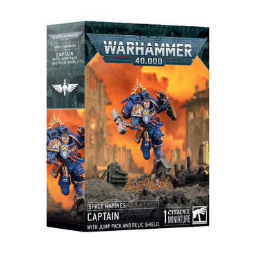 Space Marines: Captain with Jump Pack and Relic Shield