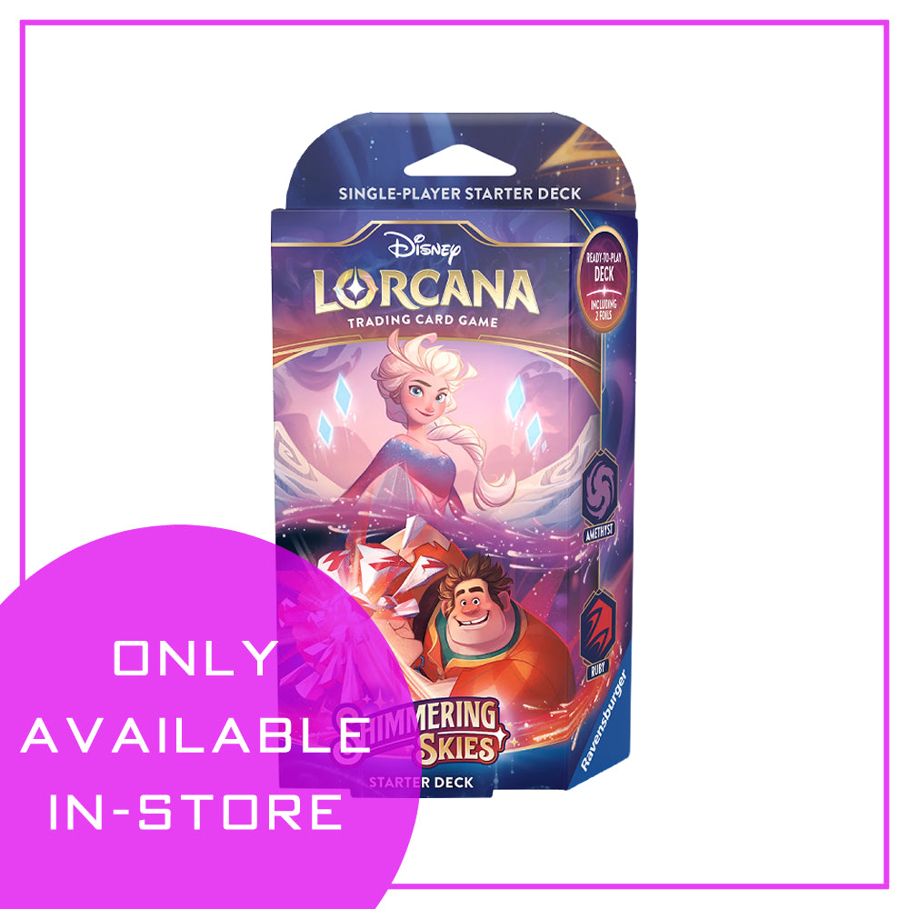 (IN-STORE ONLY) Lorcana: Shimmering Skies Starter Deck - Ready to Let Loose (Elsa / Wreck-It Ralph)