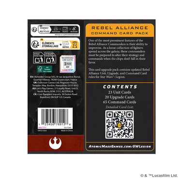 Star Wars Legion: Command Card Pack - Rebel Alliance