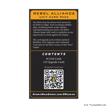 Star Wars Legion: Unit Card Pack - Rebel Alliance
