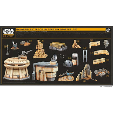 Star Wars Legion: Starter Set - Galactic Battlefield Terrain