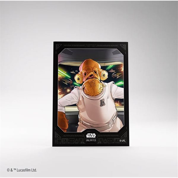 Star Wars Unlimited Art Sleeves: Admiral Ackbar (60 Count / Gamegenic)