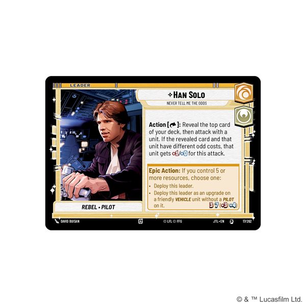 Star Wars Unlimited: Jump to Lightspeed Spotlight Deck - Han Solo