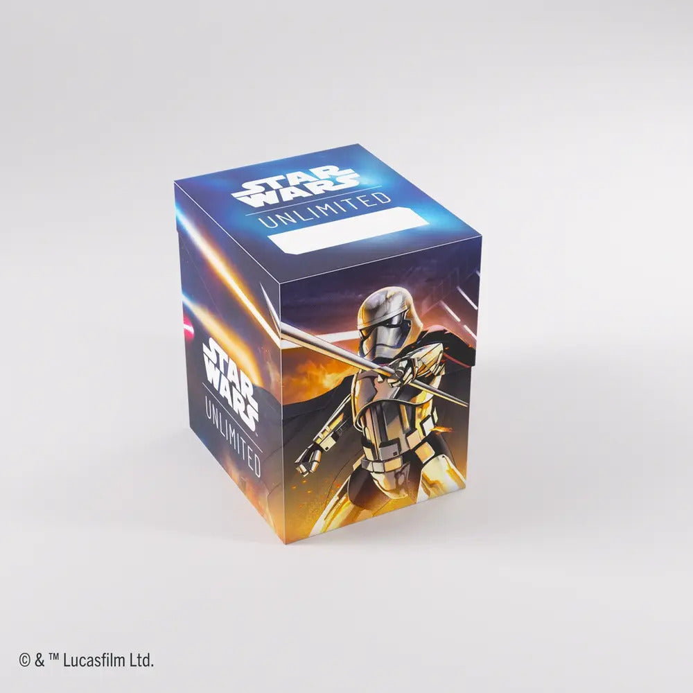Star Wars Unlimited Deck Box: Soft Crate - Captain Phasma/Stormtrooper (Holds 60+ / Gamegenic)