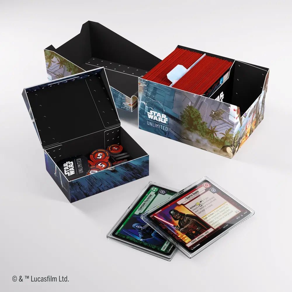 Star Wars Unlimited Deck Box: Twin Suns Soft Crate - Battle of Scarif (Holds 100+ / Gamegenic)