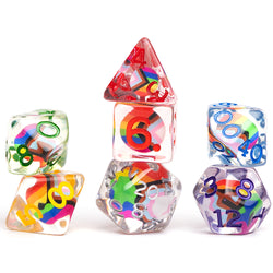 RPG Dice: D&D Progress Pride Flag (Sirius Dice)
