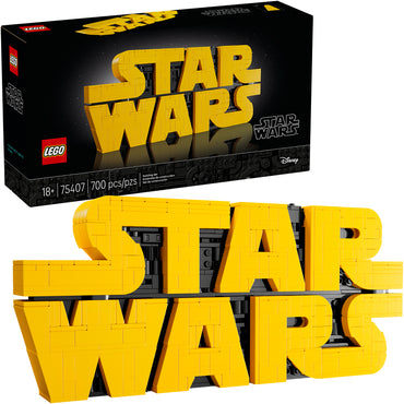LEGO® Star Wars: Brick Built Star Wars Logo Sign - 75407