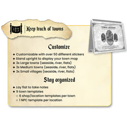 Worlds at a Glance: Customizable Sticker Maps & Notebook