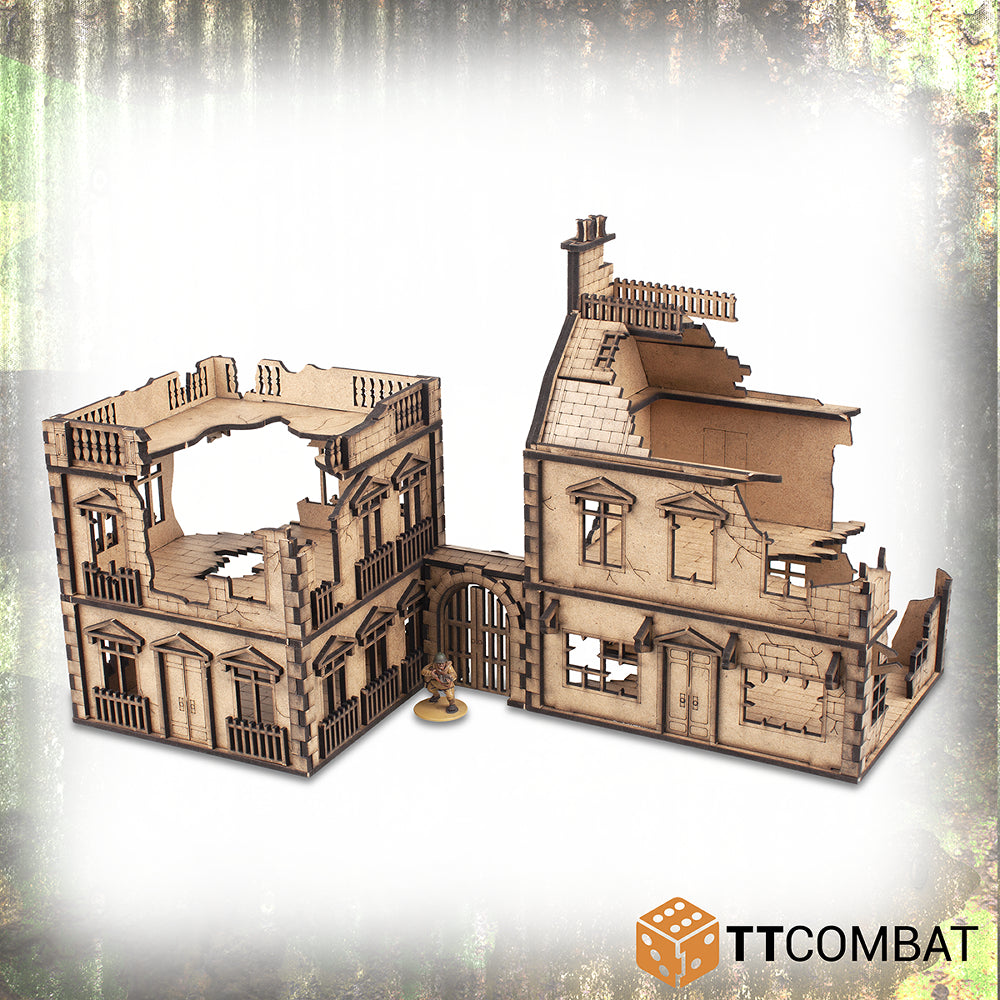 TTCombat: World at War - City Rowhouse Cafe & Terrace Destroyed