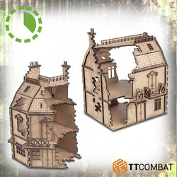 TTCombat: World at War - 2 Storey Rowhouse & Corner Shop Destroyed