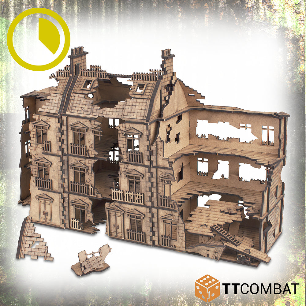TTCombat: World at War - City Corner & Dilapidated Rowhouse Destroyed