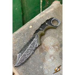 Epic Armoury: Tactical Throwing Knife - Green (21cm)