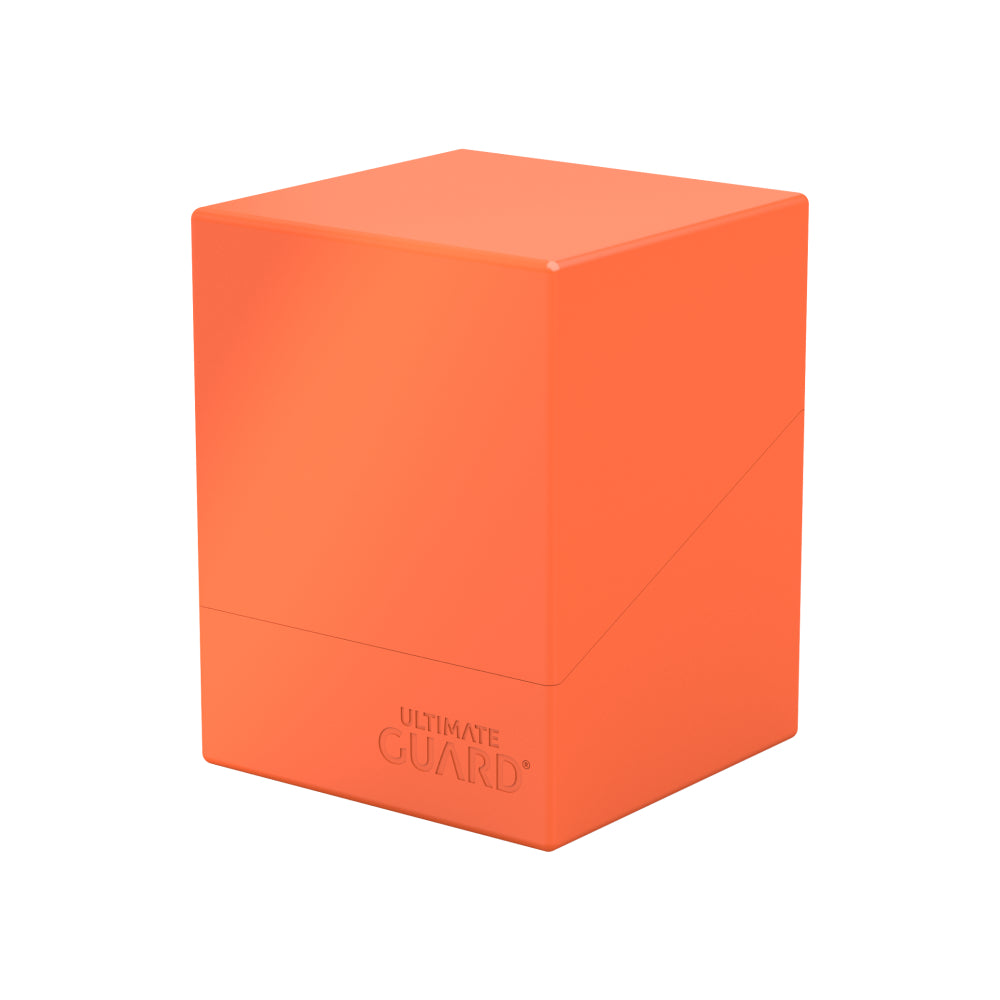 Ultimate Guard Deck Box: Boulder Deck Case - Solid Neon Orange (Holds 100+)
