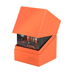 Ultimate Guard Deck Box: Boulder Deck Case - Solid Neon Orange (Holds 100+)