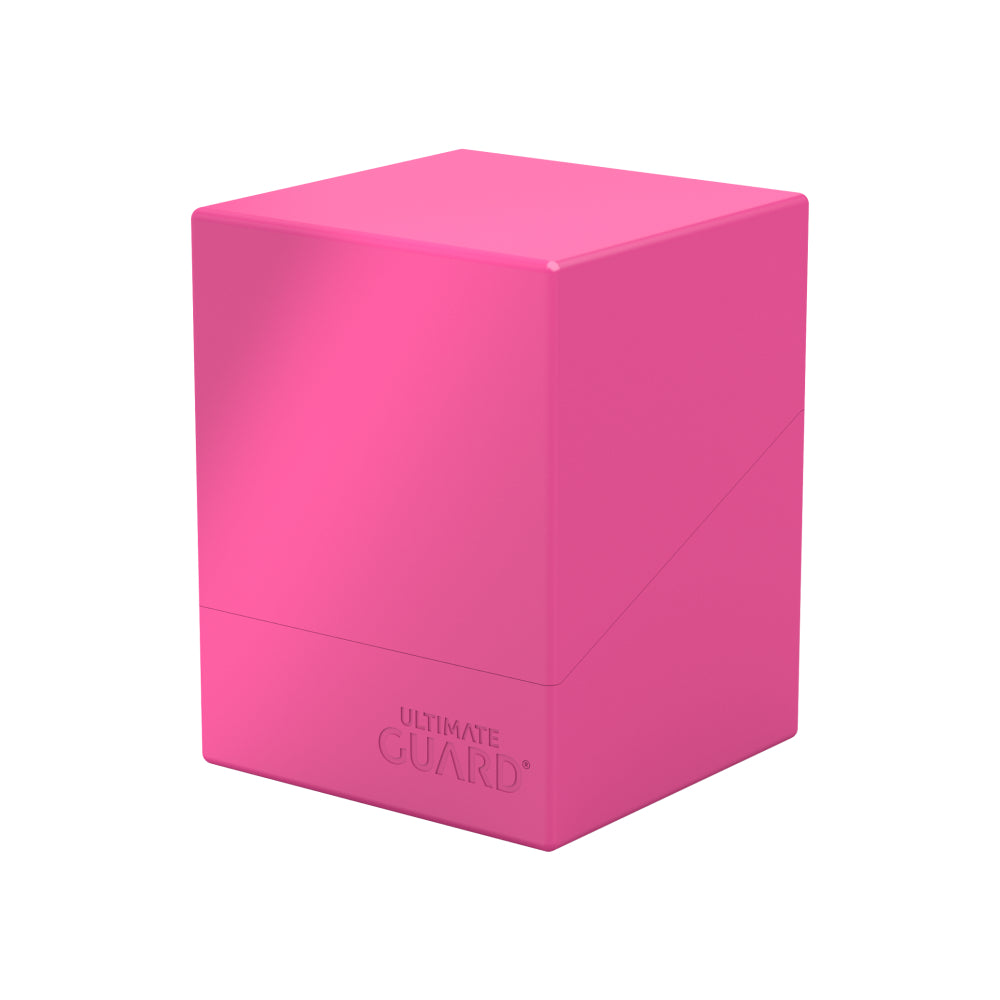 Ultimate Guard Deck Box: Boulder Deck Case - Solid Neon Pink (Holds 100+)
