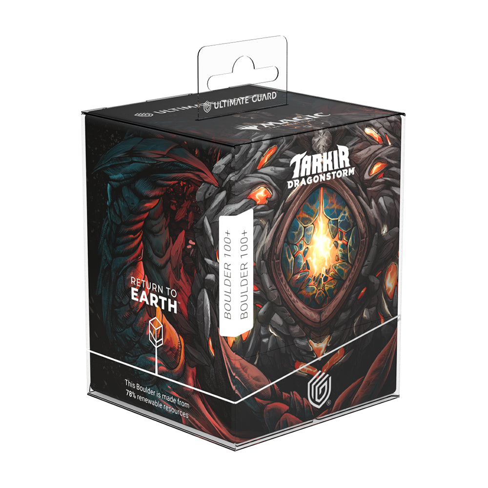 MTG Deck Box: Tarkir Dragonstorm RTE Boulder - Mox Jasper (Holds 100+ / Ultimate Guard)