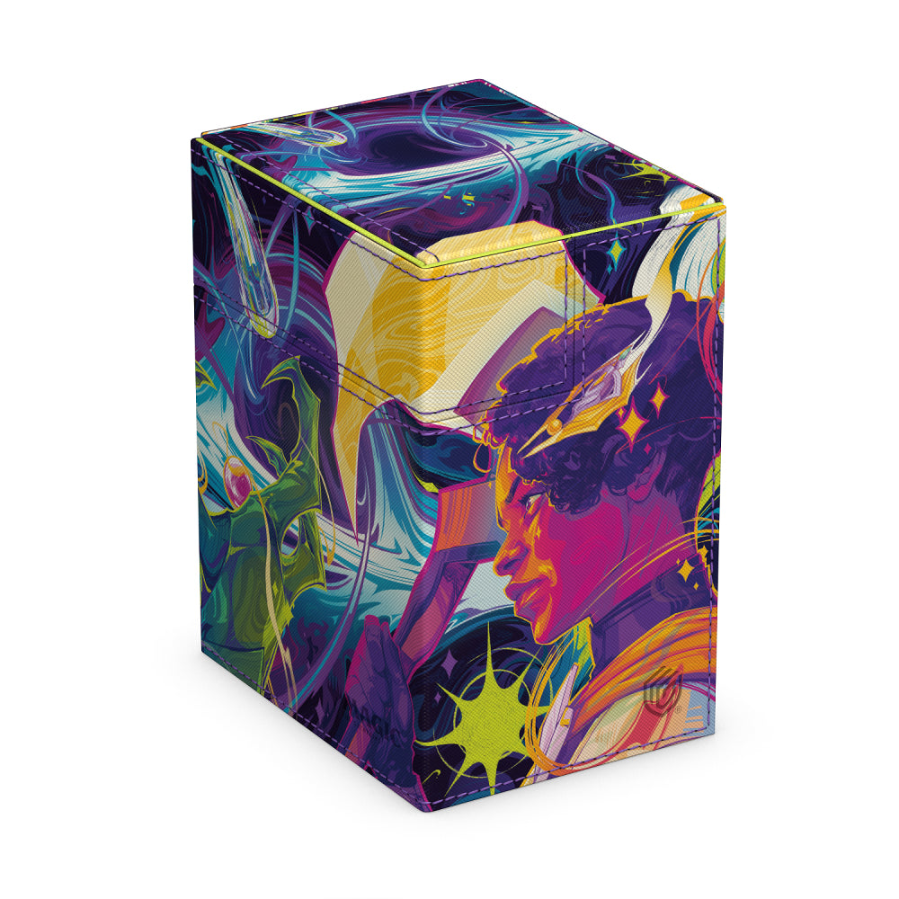 MTG Deck Box: Edge of Eternities Flip'n'Tray - Haliya and Tezzeret (Holds 133+ / Ultimate Guard)