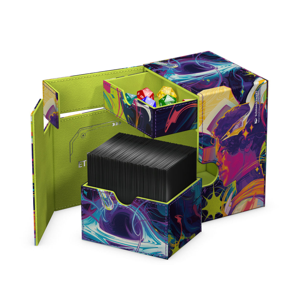 MTG Deck Box: Edge of Eternities Flip'n'Tray - Haliya and Tezzeret (Holds 133+ / Ultimate Guard)