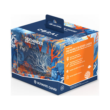 Ultimate Guard Deck Box: Coral Places Sidewinder - Fiery Reef (Holds 100+)