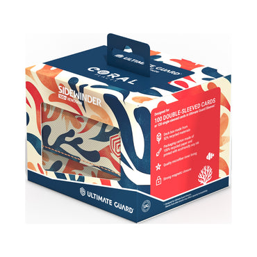 Ultimate Guard Deck Box: Coral Places Sidewinder - Mellow Sea (Holds 100+)