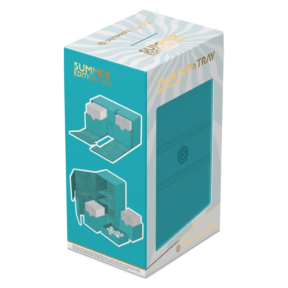 Ultimate Guard Deck Box: Twin Flip'n'Tray Summer 2025 - Lagoon (Holds 200+)