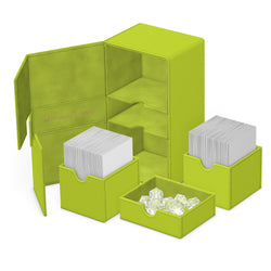 Ultimate Guard Deck Box: Twin Flip'n'Tray Summer 2025 - Lime (Holds 200+)