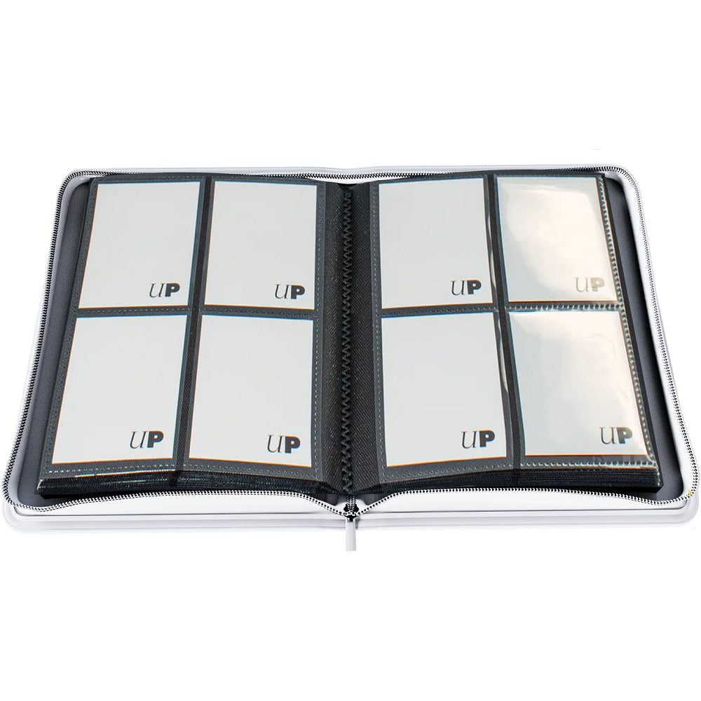 Zippered PRO-Binder: Vivid - White (4 Pocket / Holds 160)