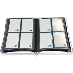 Zippered PRO-Binder: Vivid - White (4 Pocket / Holds 160)