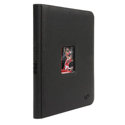 Ultra PRO Window Zippered PRO-Binder: Premium Sideloading Card Binder - Black (9 Pocket / Holds 180)