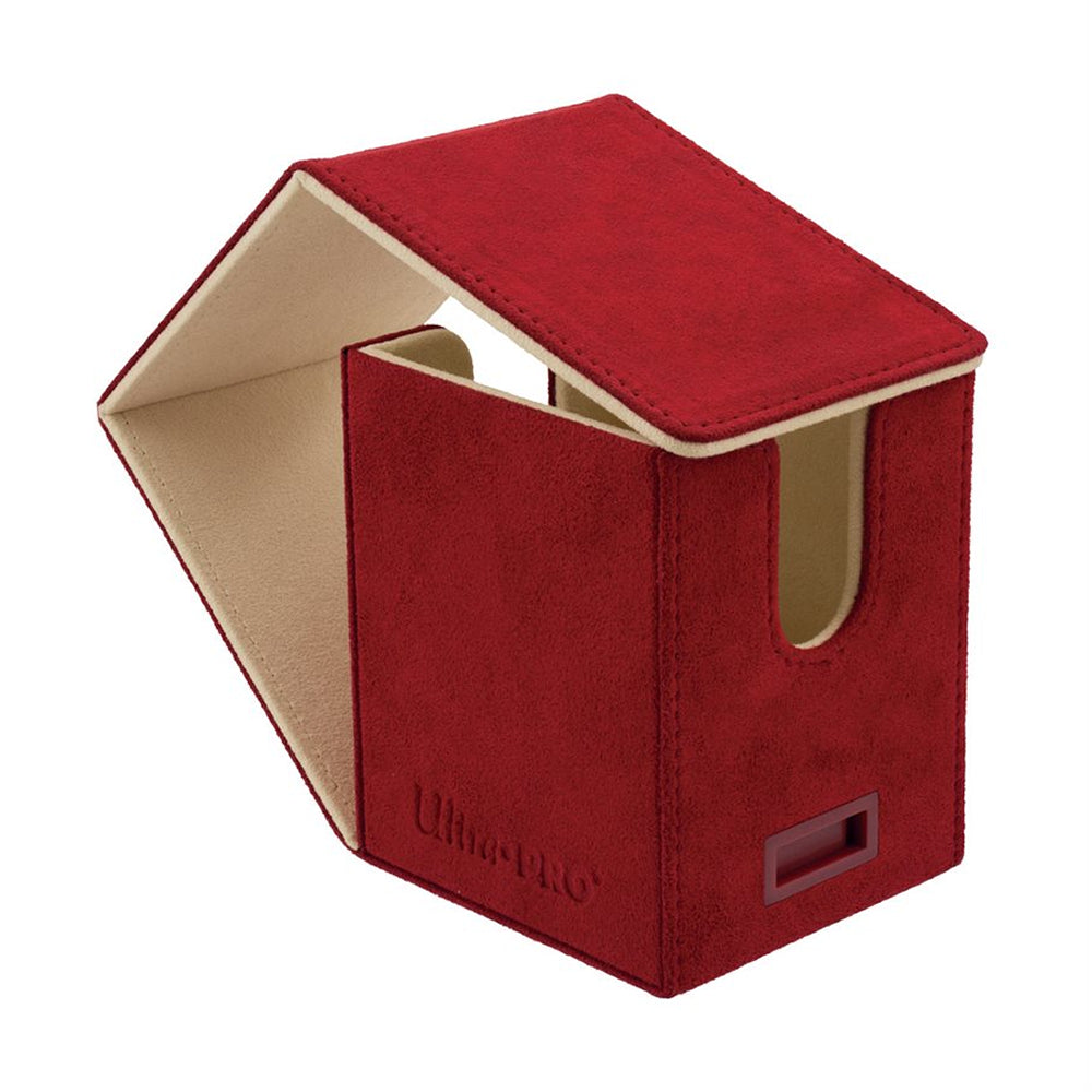 Ultra PRO Deck Box: Alcove Flip Vivid Deluxe - Red (Holds 100)