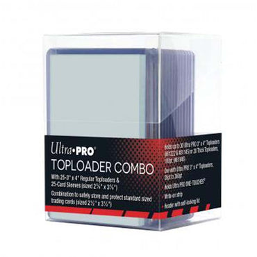 Ultra PRO Deck Box: Toploader Combo (+25 Toploaders & 25 Card Sleeves)
