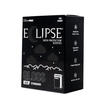 Ultra PRO Deck Protector Sleeves: Eclipse Gloss - Jet Black (105 Count)