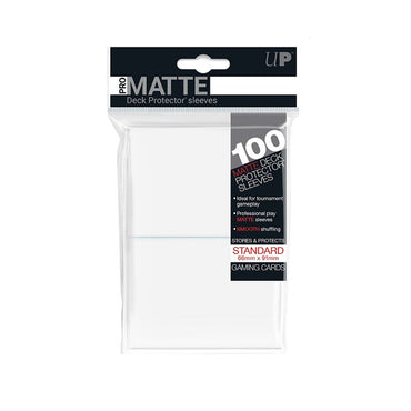 Ultra PRO Deck Protector Sleeves: PRO-Matte - White (100 Count)