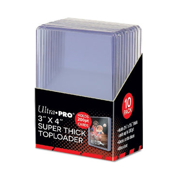 Ultra PRO Toploaders:  3"x4" Super Thick - 200PT (10 Count)
