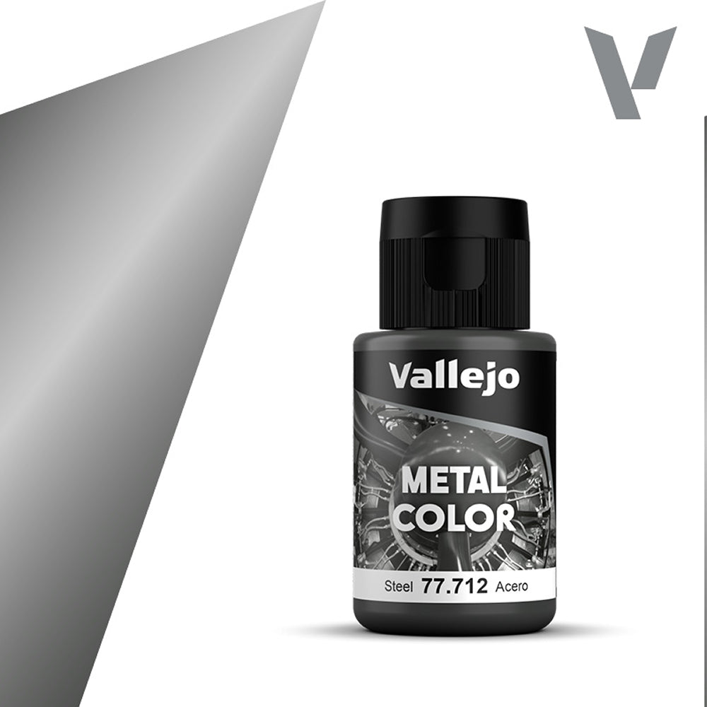Vallejo: Metal Color - Steel (32ml) (77.712)