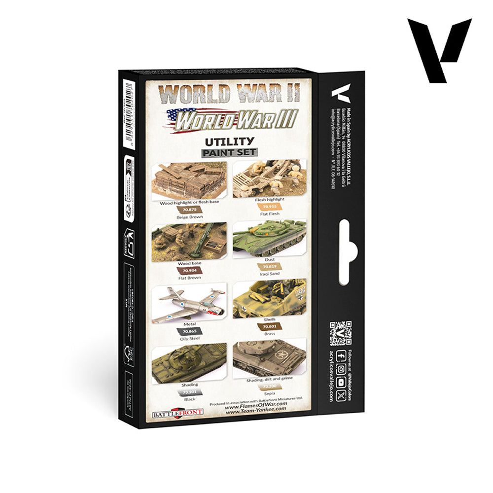 Vallejo: Utility Paint Set - World War II & World War III (70.201)