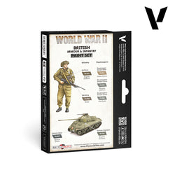Vallejo: World War II Paint Set - British Armour & Infantry (70.204)