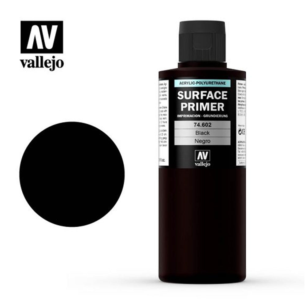 Vallejo: Primers - Black (200ml) (74.602)