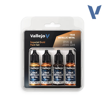 Vallejo: True Metallic Metal - Imperial Gold Paint Set (77.252)
